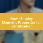How I Employ Magnetic Properties for Identification