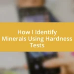 How I Identify Minerals Using Hardness Tests